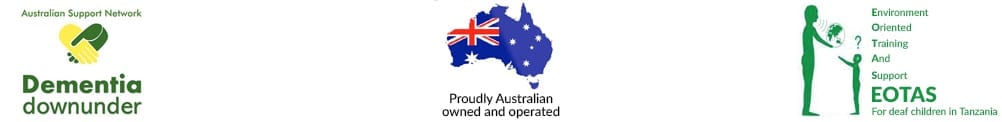 Dementia downunder Australian owned EOTAS logos